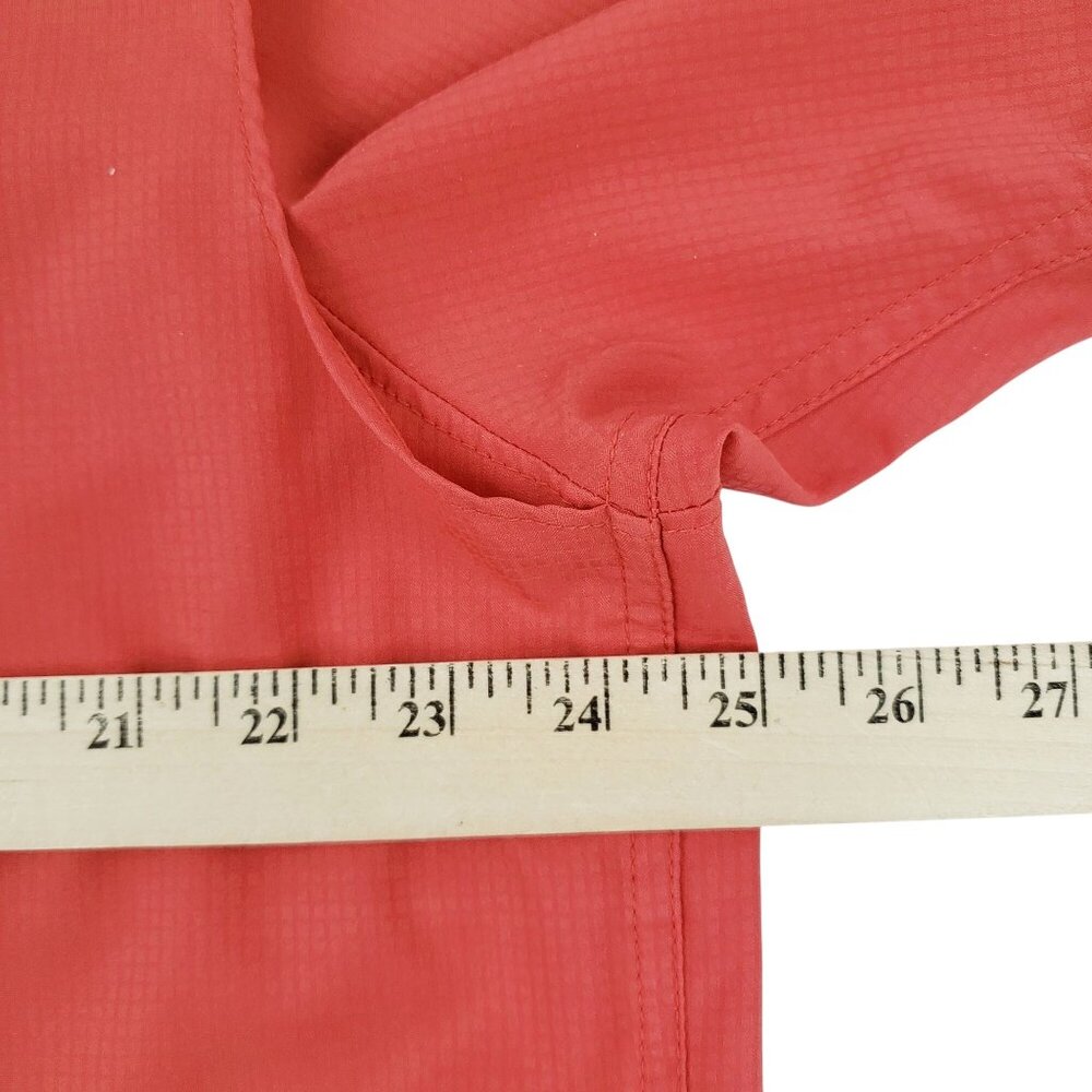 Columbia Men Shirt Size XL Omni Shade Short Sleeve Vented Red Fishing Button Up - Picture 6 of 7